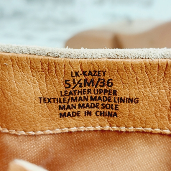 New Lucky Brand LK-Kazey Tan Suede Leathe Ankle Boots M170 - Picture 10 of 11